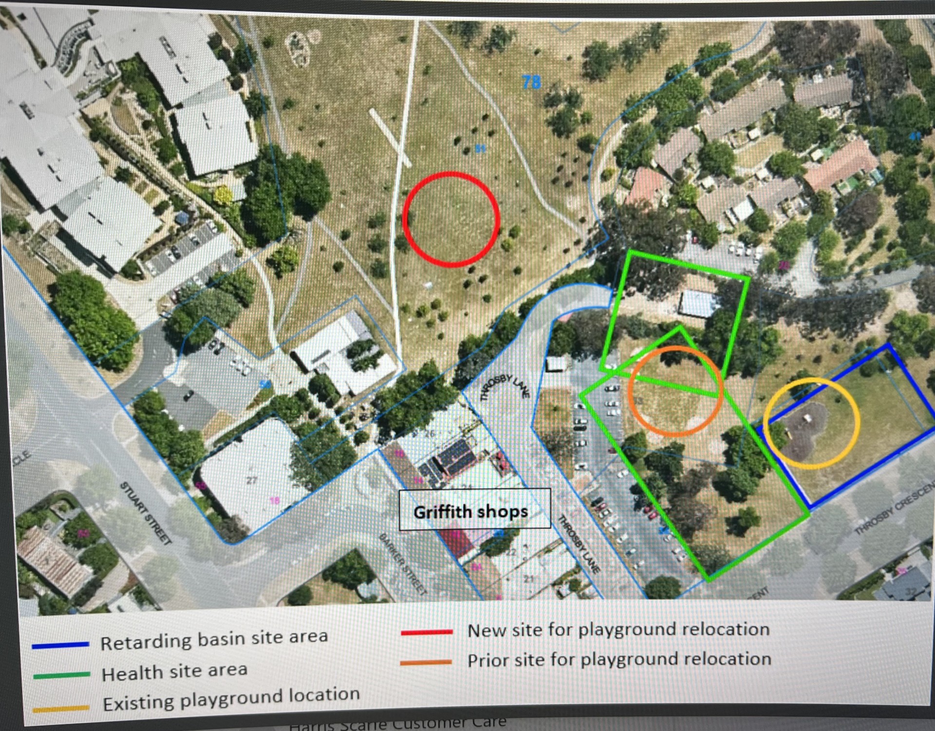 Playground will not be replaced before Throsby retention basin built